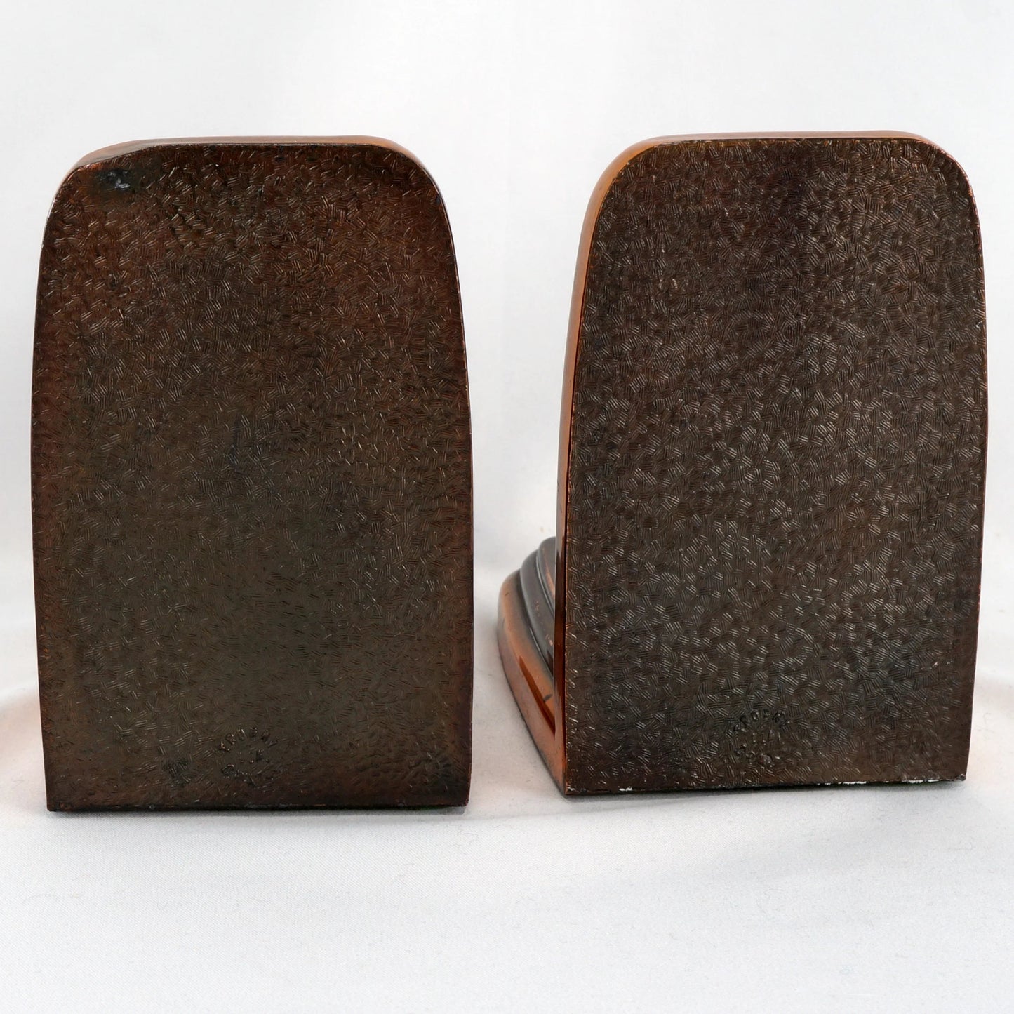 Pair of Vintage Cowboy Boot Copper Patina Bookends 1950's - Bear and Raven Antiques