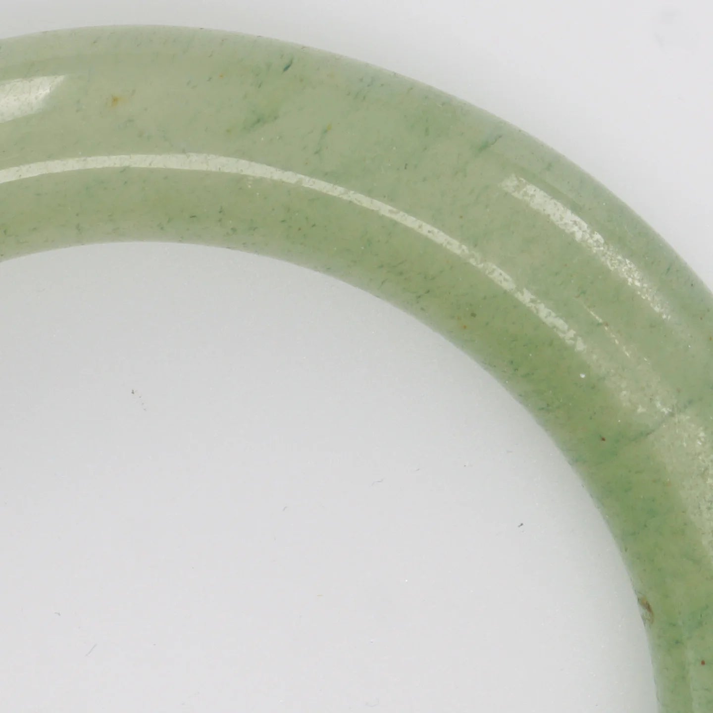 Qing Chinese Pale Green Jade Ornament/Small Bangle (49 mm) - Bear and Raven Antiques