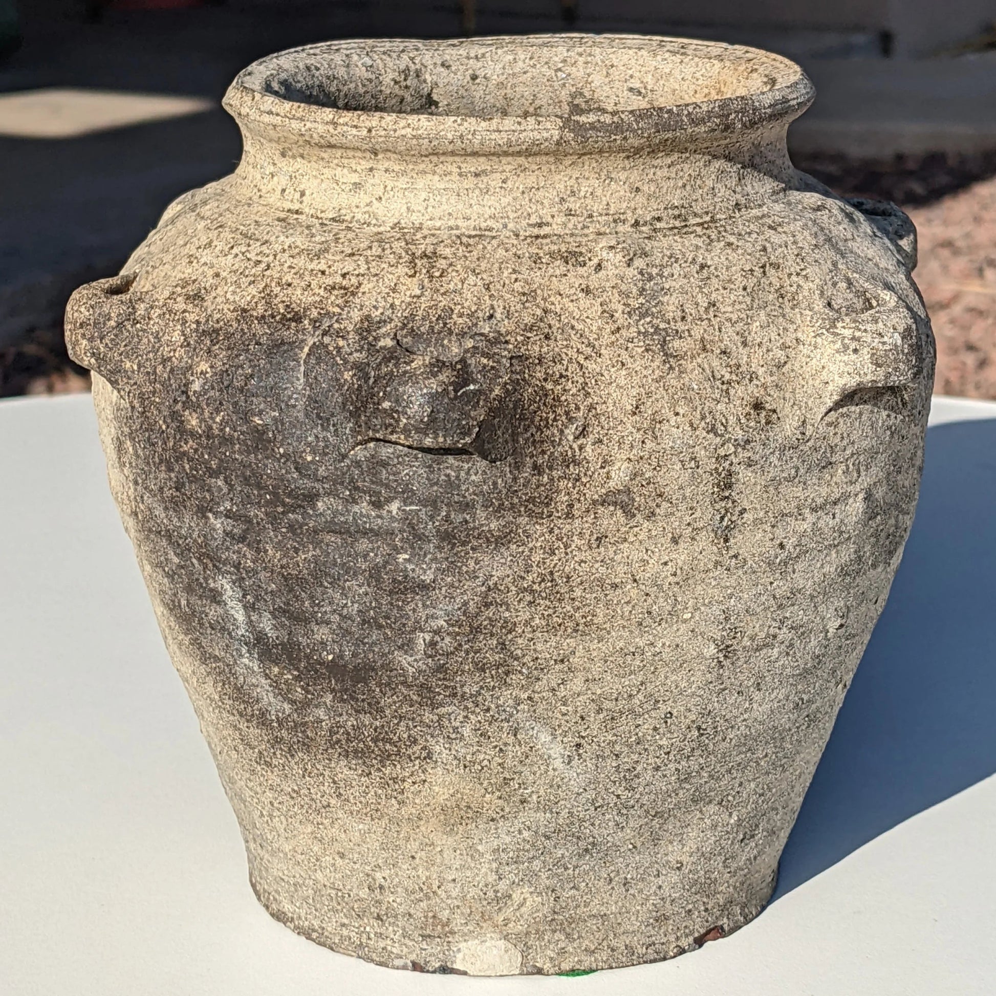 Rustic Southeast Asian Stoneware Pot 18th C - Bear and Raven Antiques