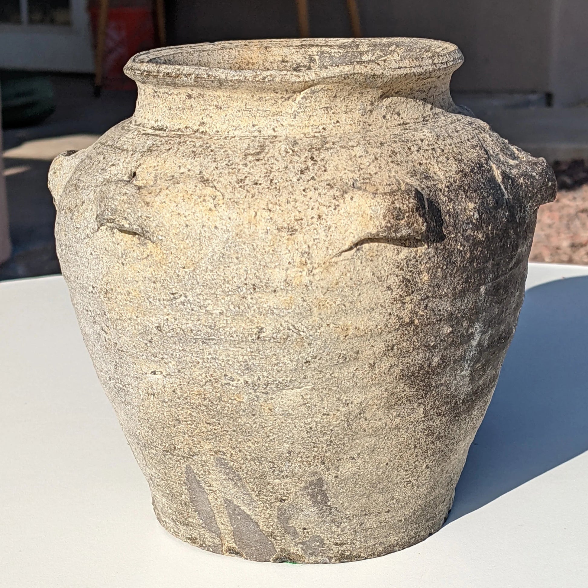 Rustic Southeast Asian Stoneware Pot 18th C - Bear and Raven Antiques