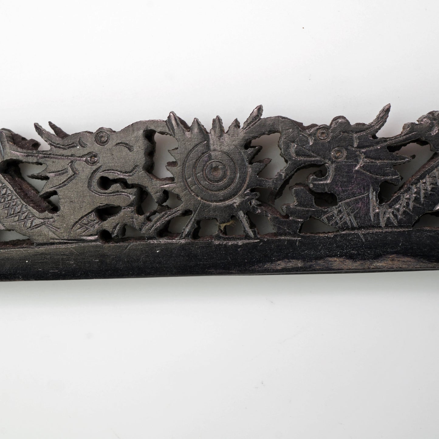 Two Pairs of Chinese Republic Era Carved Purse Handles Circa 1920 - Bear and Raven Antiques