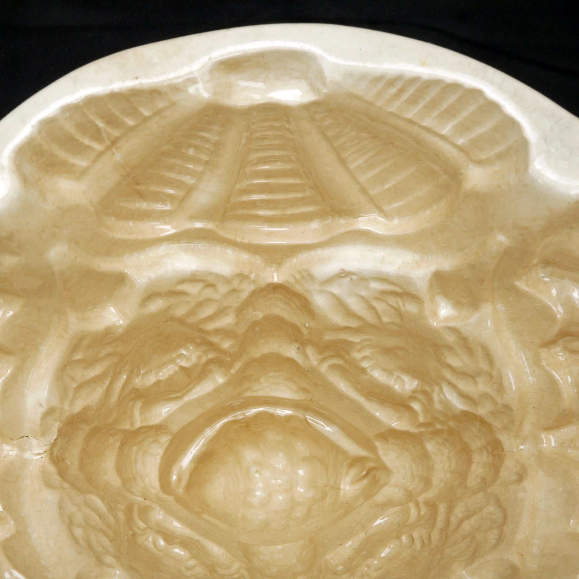 Victorian Food Mold Seashell Crab Motif 19th Century - Bear and Raven Antiques