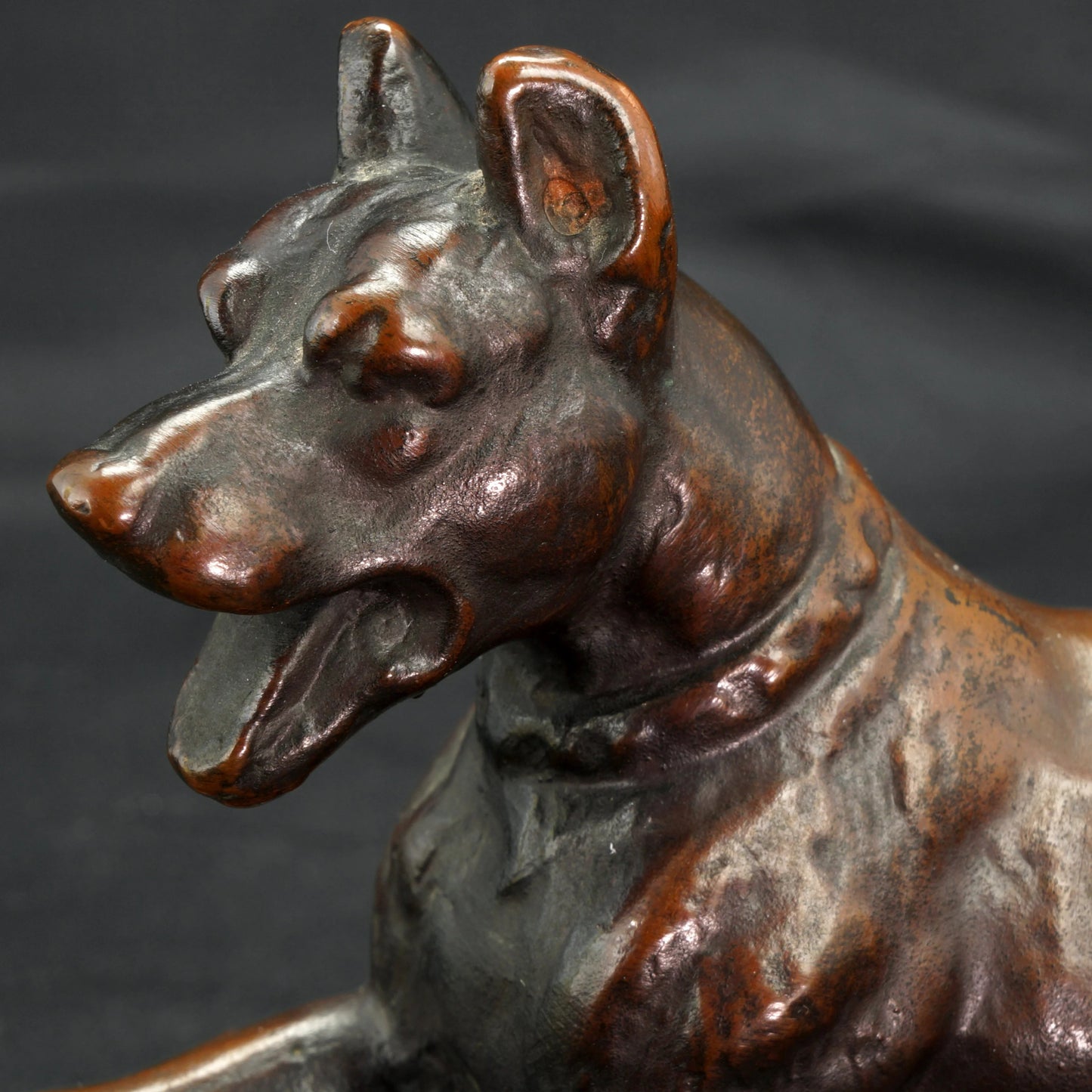 Vintage Great Dane Bronze Clad Bookend - Bear and Raven Antiques