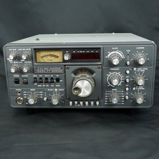 Yaesu FT-902DM All Mode HF Transceiver Ham Radio + Manual+Cord - Bear and Raven Antiques