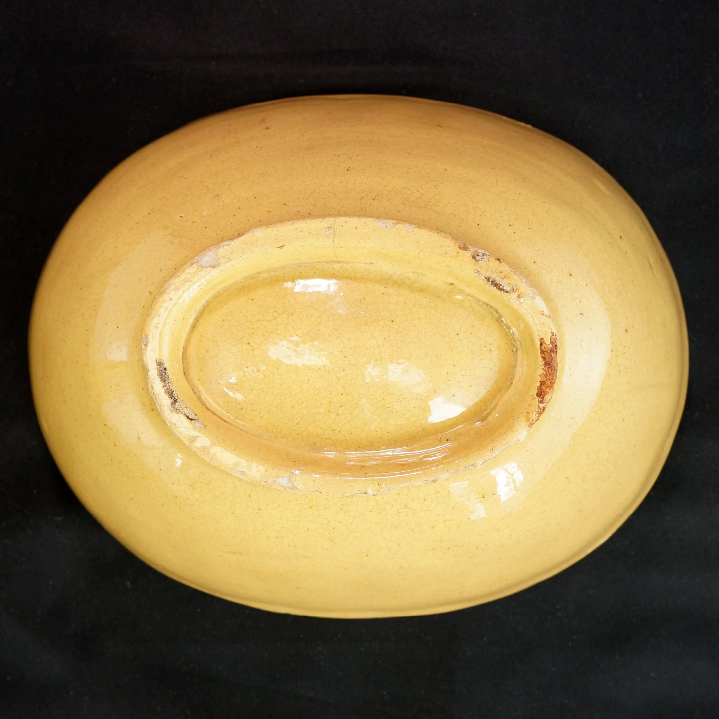 Yellowware Food Mold Corn Design Circa 1900 - Bear and Raven Antiques