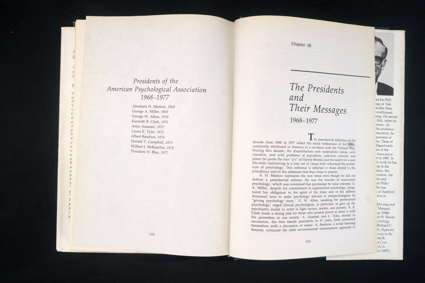 American Psychology in Historical Perspective: Addresses of the Presidents of the Am Psych. Assoc. 1892 – 1977