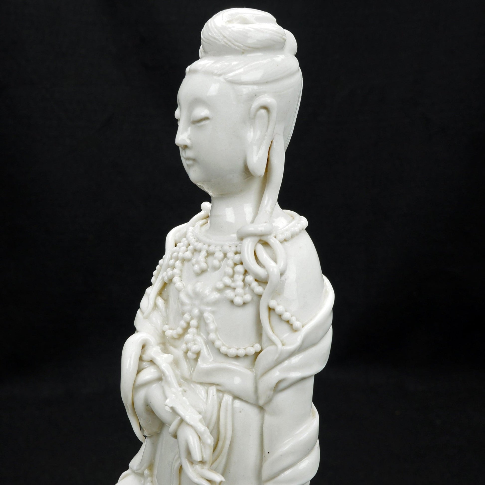 Chinese Blanc De Chine Guanyin Late Qing/Republic - Bear and Raven Antiques