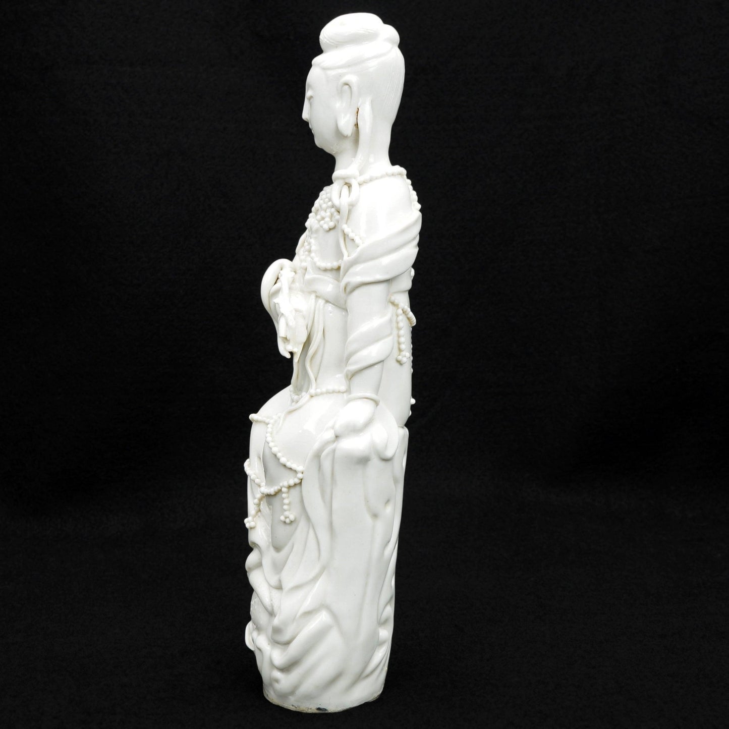 Chinese Blanc De Chine Guanyin Late Qing/Republic - Bear and Raven Antiques