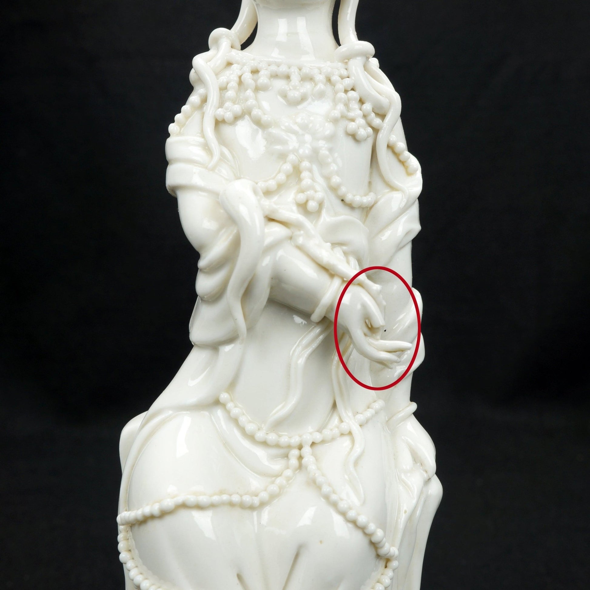 Chinese Blanc De Chine Guanyin Late Qing/Republic - Bear and Raven Antiques