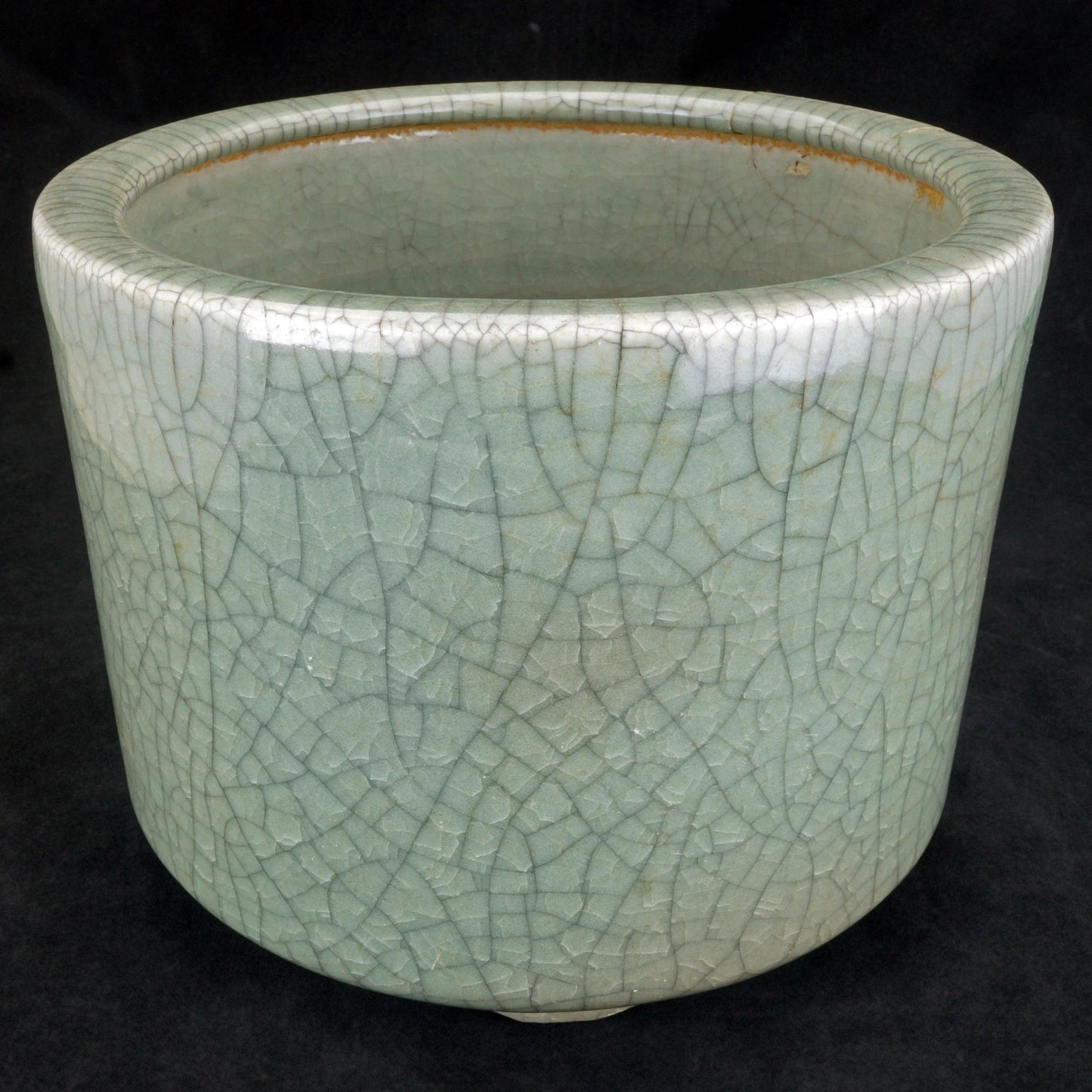 Chinese Celadon Crackle Censer Late Republic - Bear and Raven Antiques