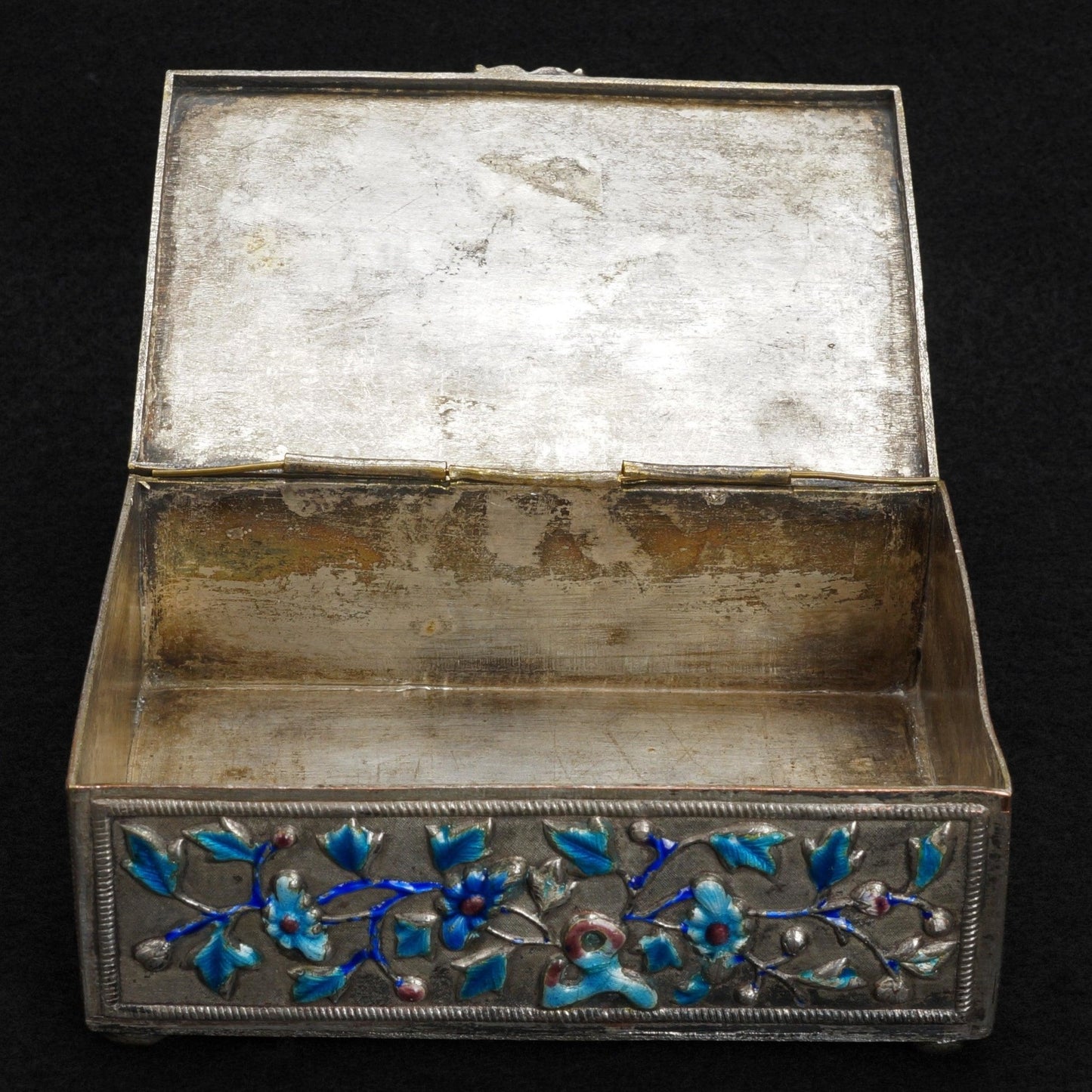 Chinese Enameled Metal Box Republic Period Circa 1930 - Bear and Raven Antiques