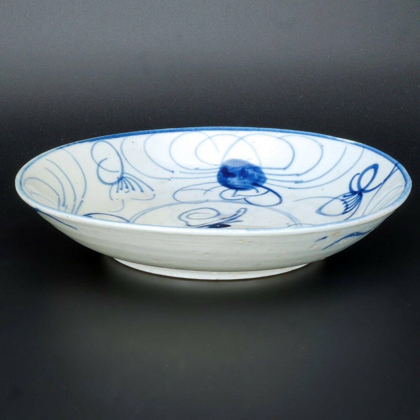 Chinese Late 18th/Early 19th C Provincial Ware Plate with crab design - Bear and Raven Antiques