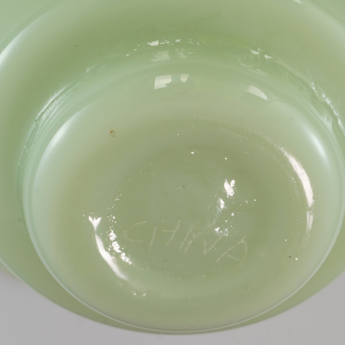 Chinese Peking Glass Scalloped Edged Bowl Circa 1920 - Bear and Raven Antiques