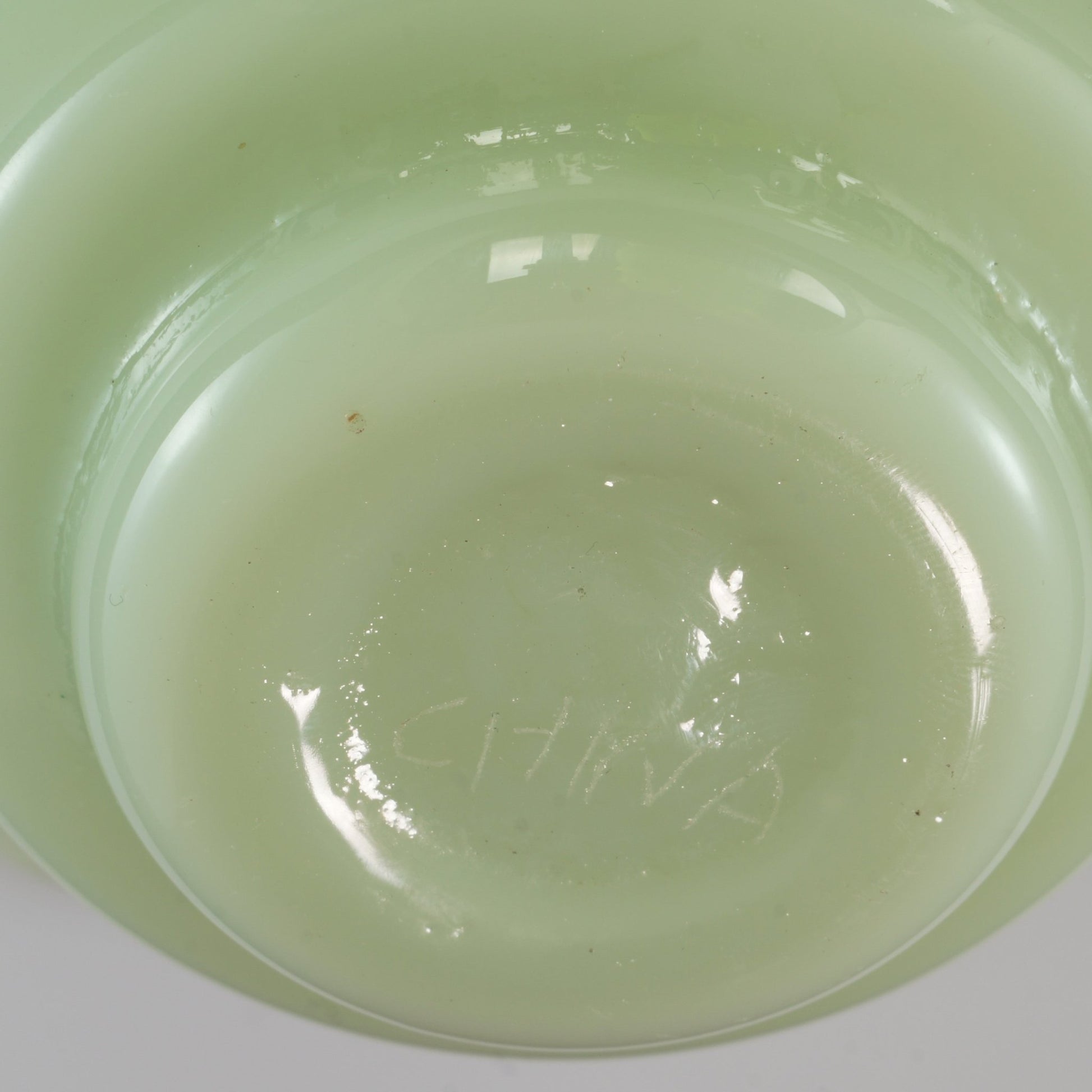 Chinese Peking Glass Scalloped Edged Bowl Circa 1920 - Bear and Raven Antiques