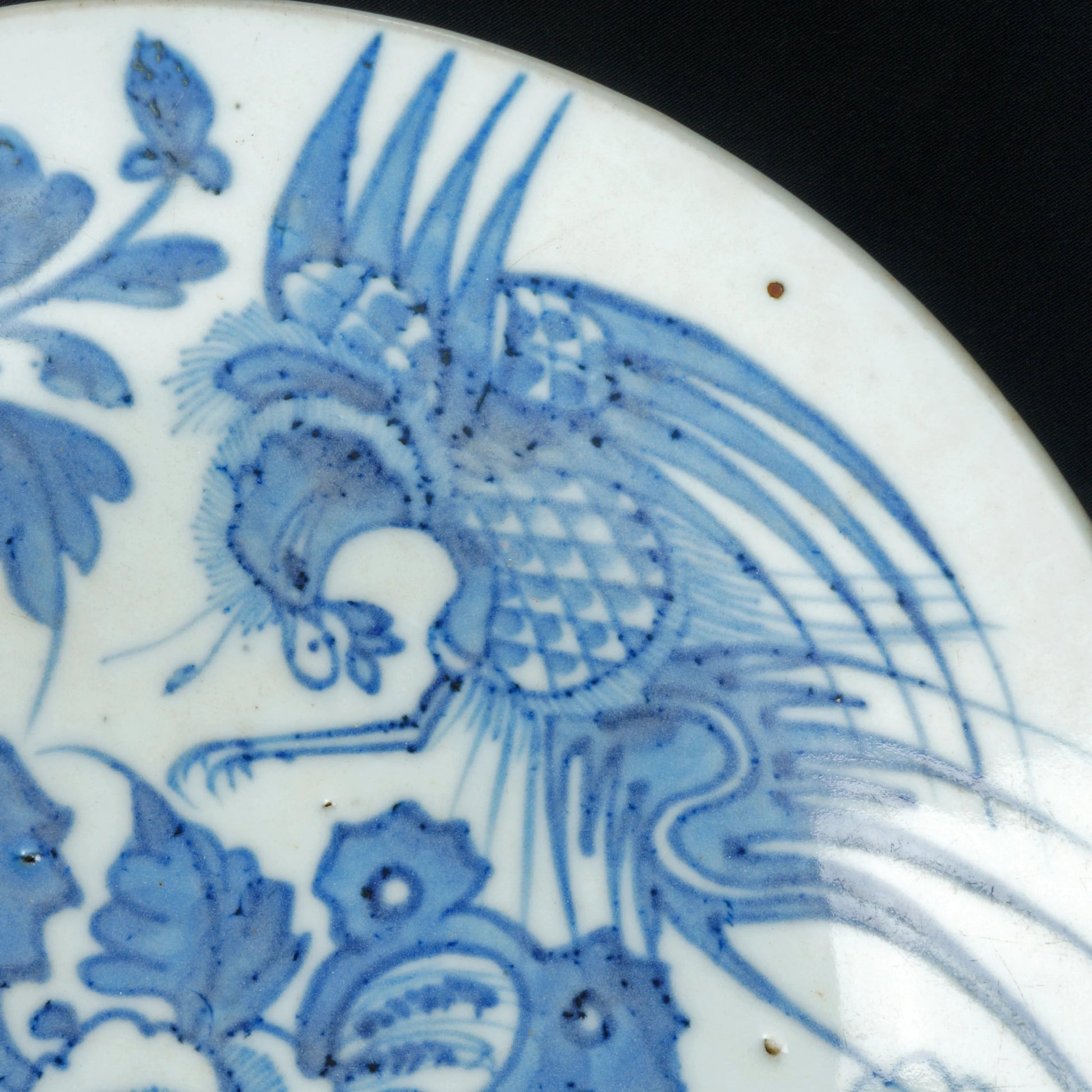 Chinese Qing Phoenix and Peony Bowl 19th Century - Bear and Raven Antiques