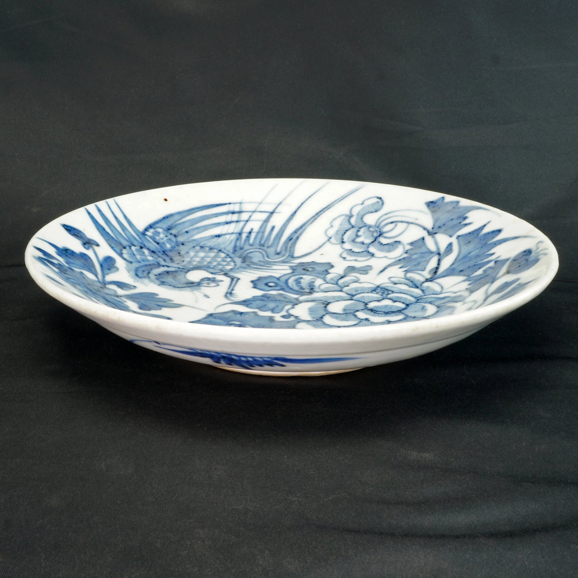 Chinese Qing Phoenix and Peony Bowl 19th Century - Bear and Raven Antiques