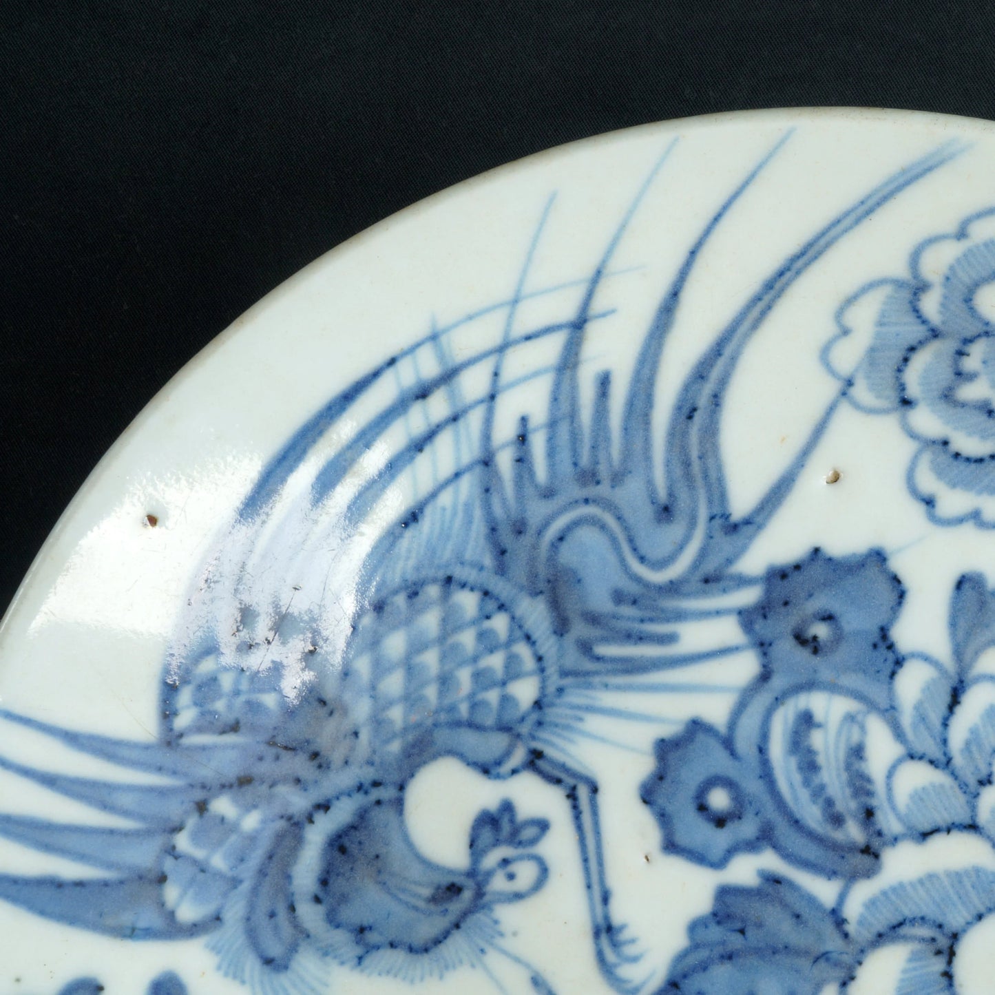 Chinese Qing Phoenix and Peony Bowl 19th Century - Bear and Raven Antiques