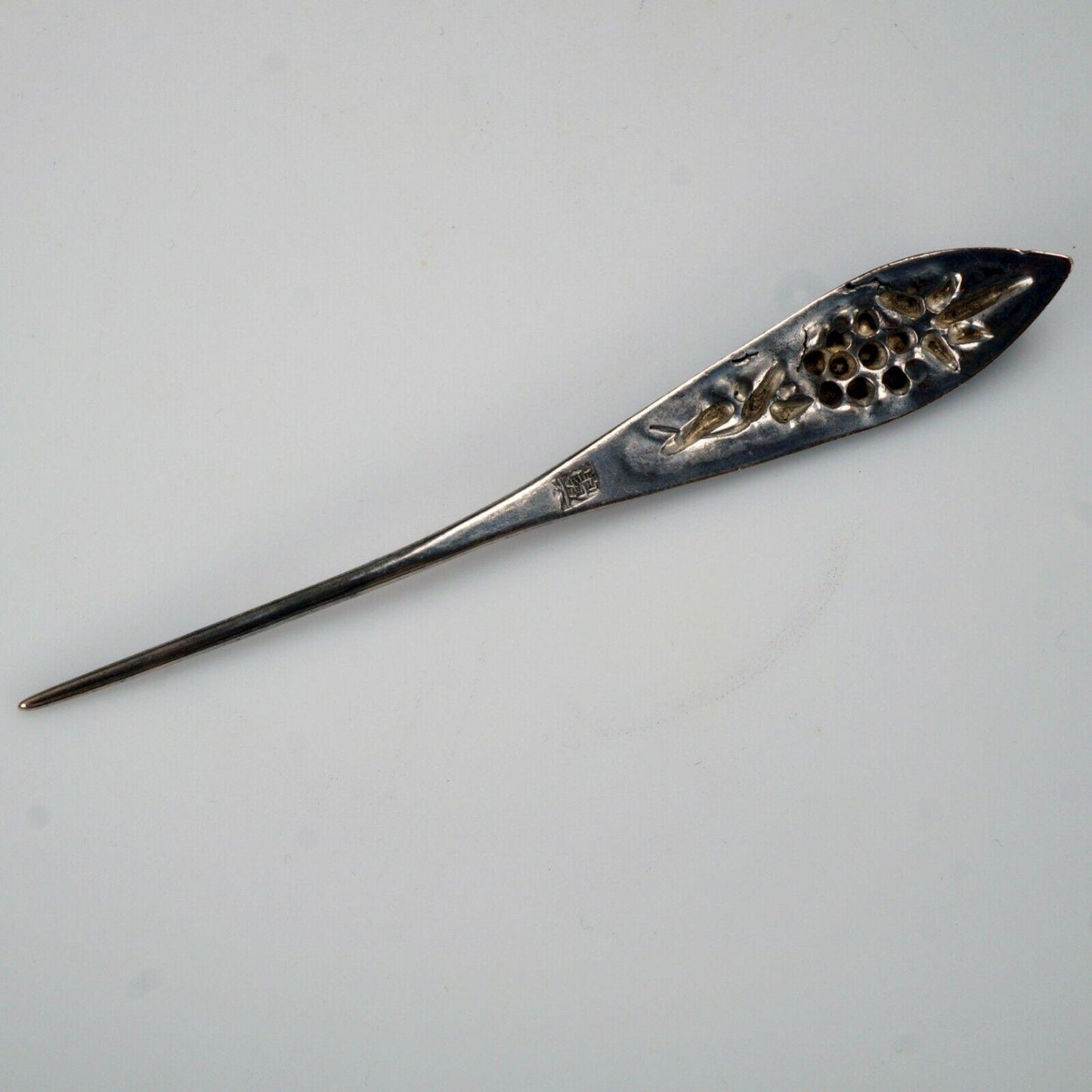 Chinese Silver Enameled Hairpin/Ornament 19th Century - Bear and Raven Antiques