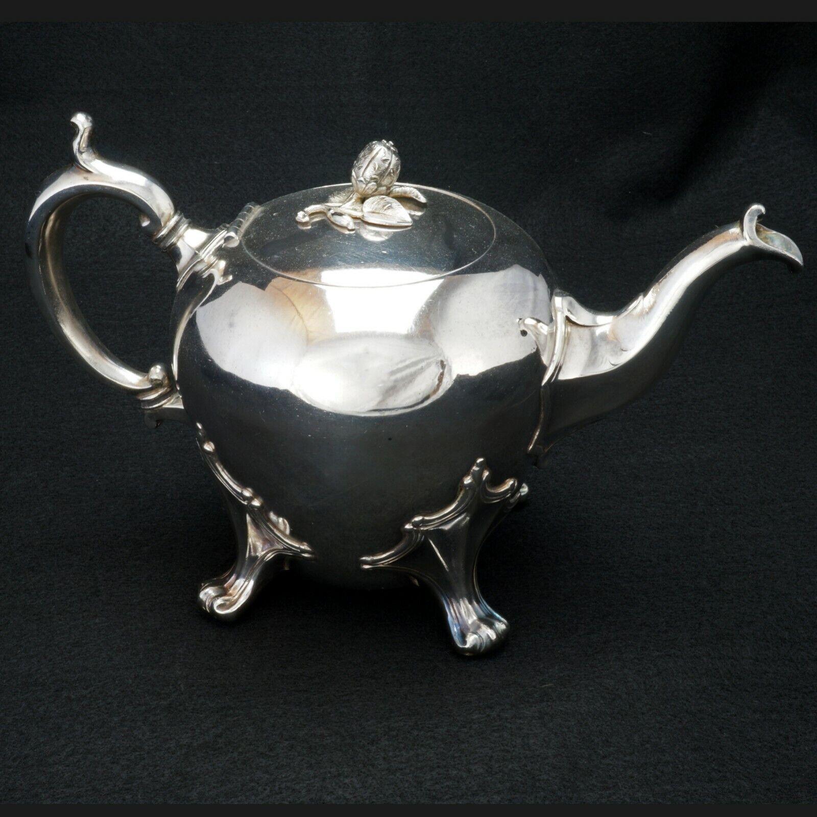 Edwardian Sheffield Silver Plate Teapot Early 20th Century - Bear and Raven Antiques