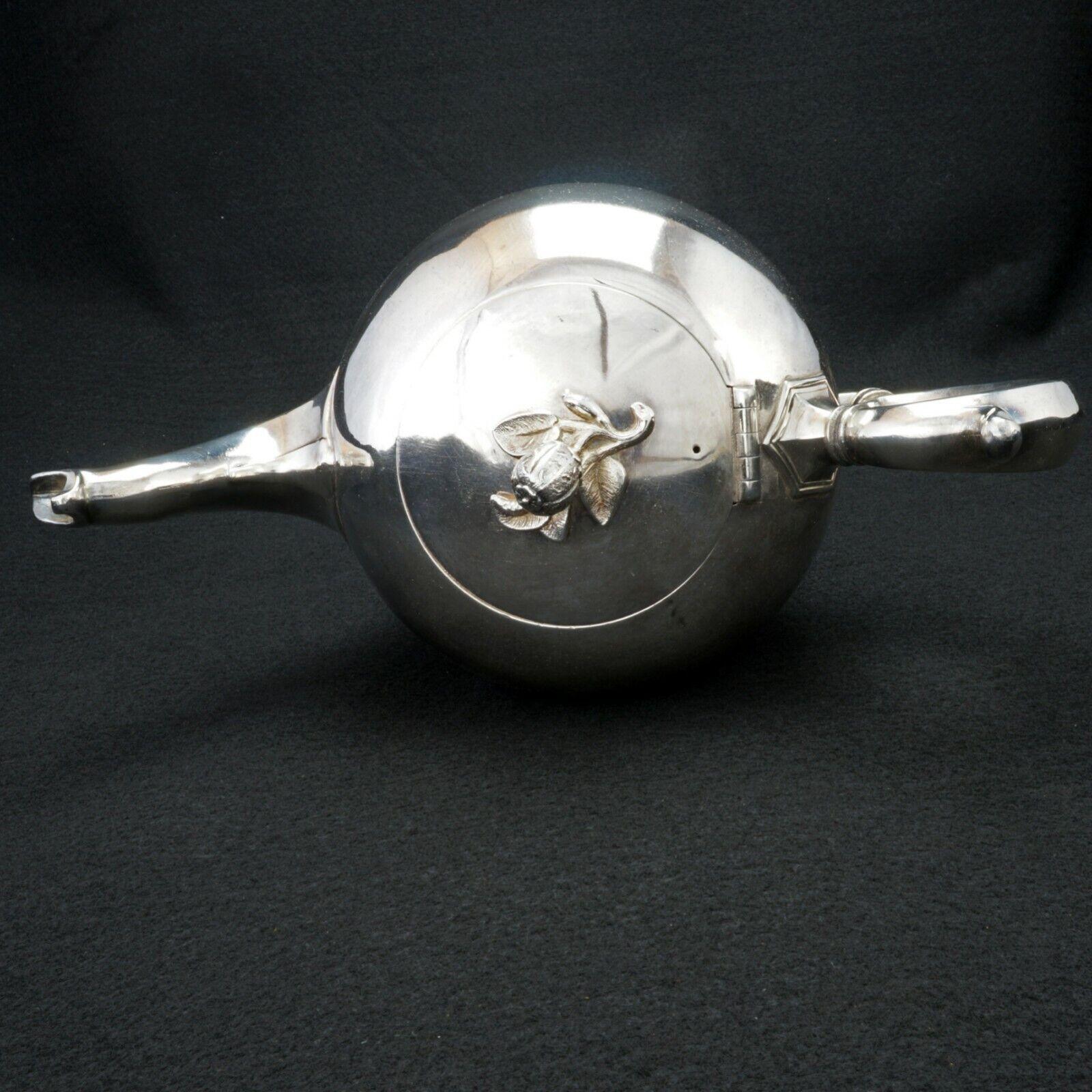 Edwardian Sheffield Silver Plate Teapot Early 20th Century - Bear and Raven Antiques