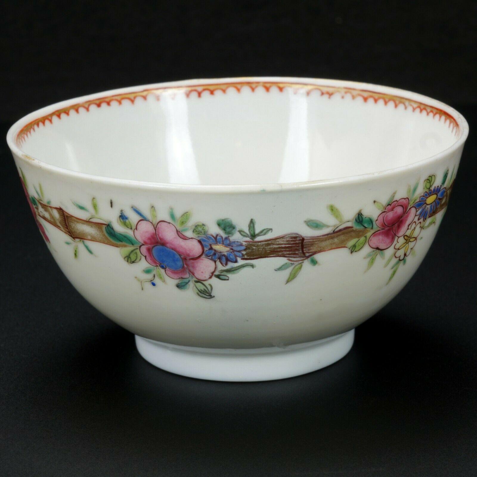 European Chinoiserie Porcelain Teacup 18th Century - Bear and Raven Antiques