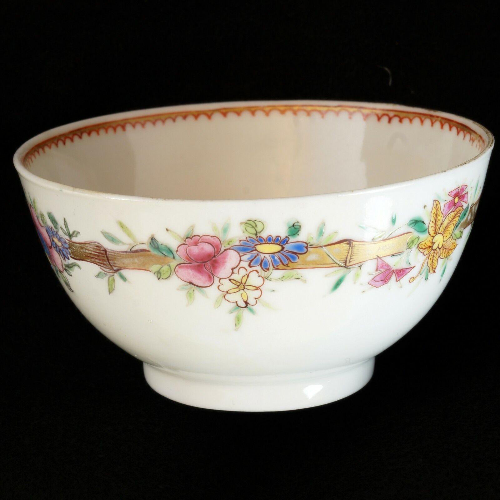 European Chinoiserie Porcelain Teacup 18th Century - Bear and Raven Antiques