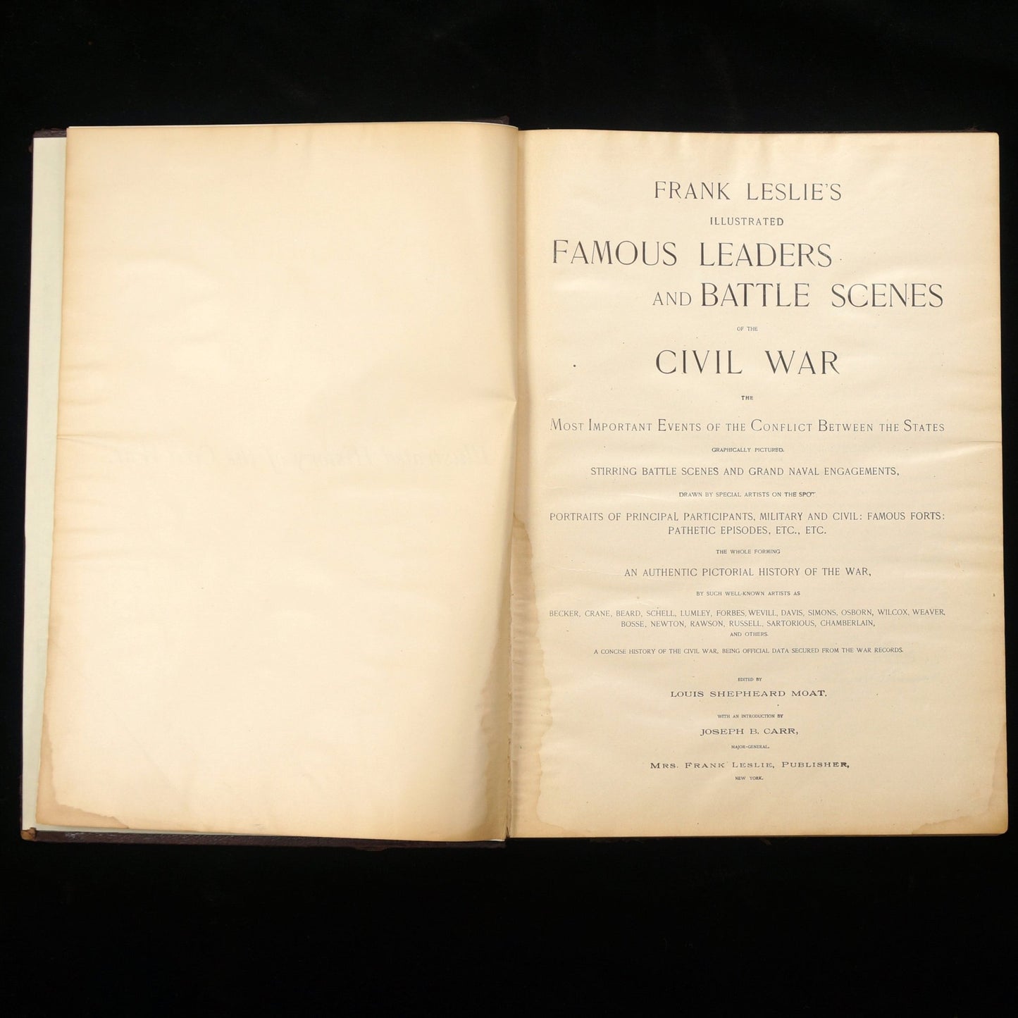 Famous Leaders and Battle Scenes of the Civil War-1896 - Bear and Raven Antiques