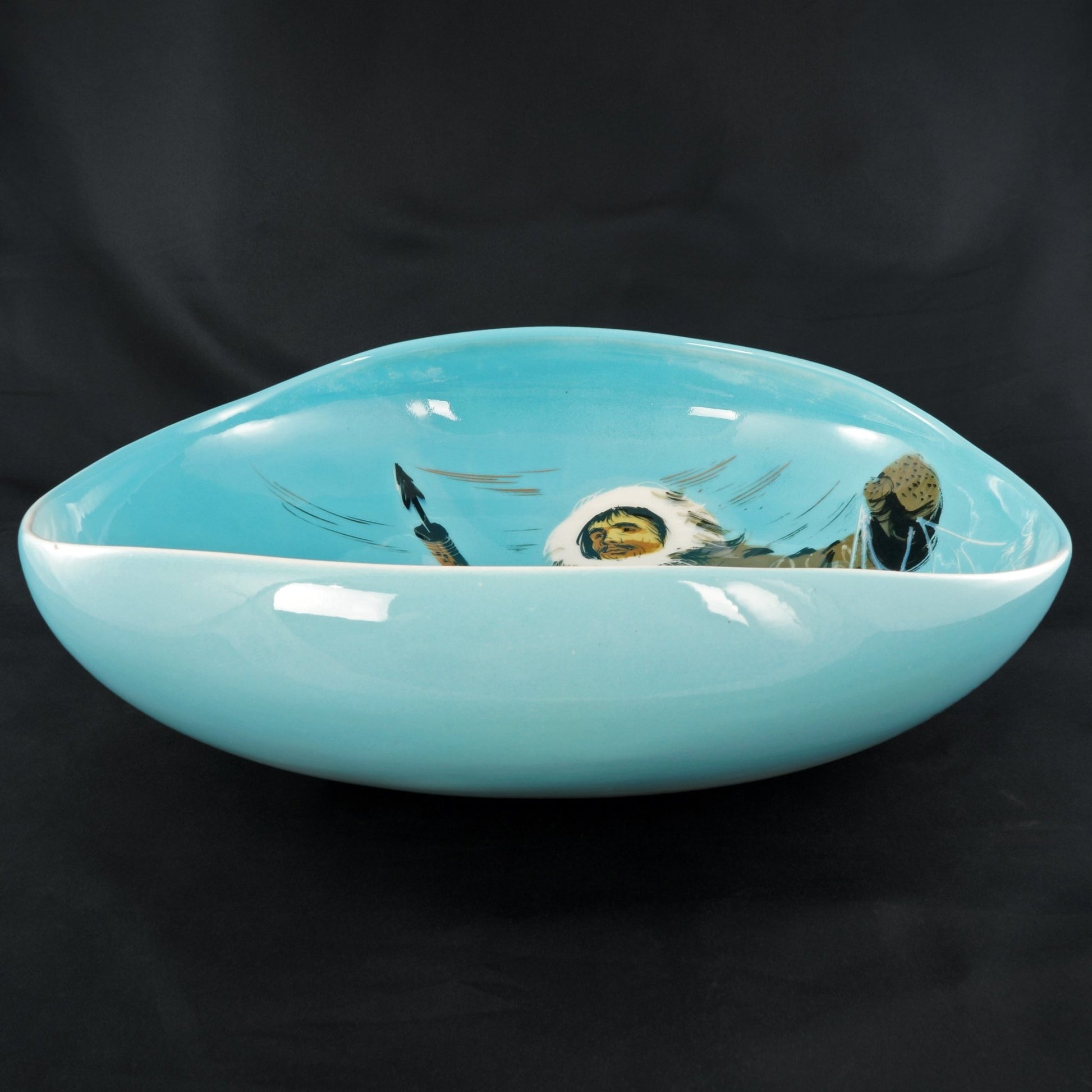 Sascha Brastoff Oriental Design Bowl Dish 