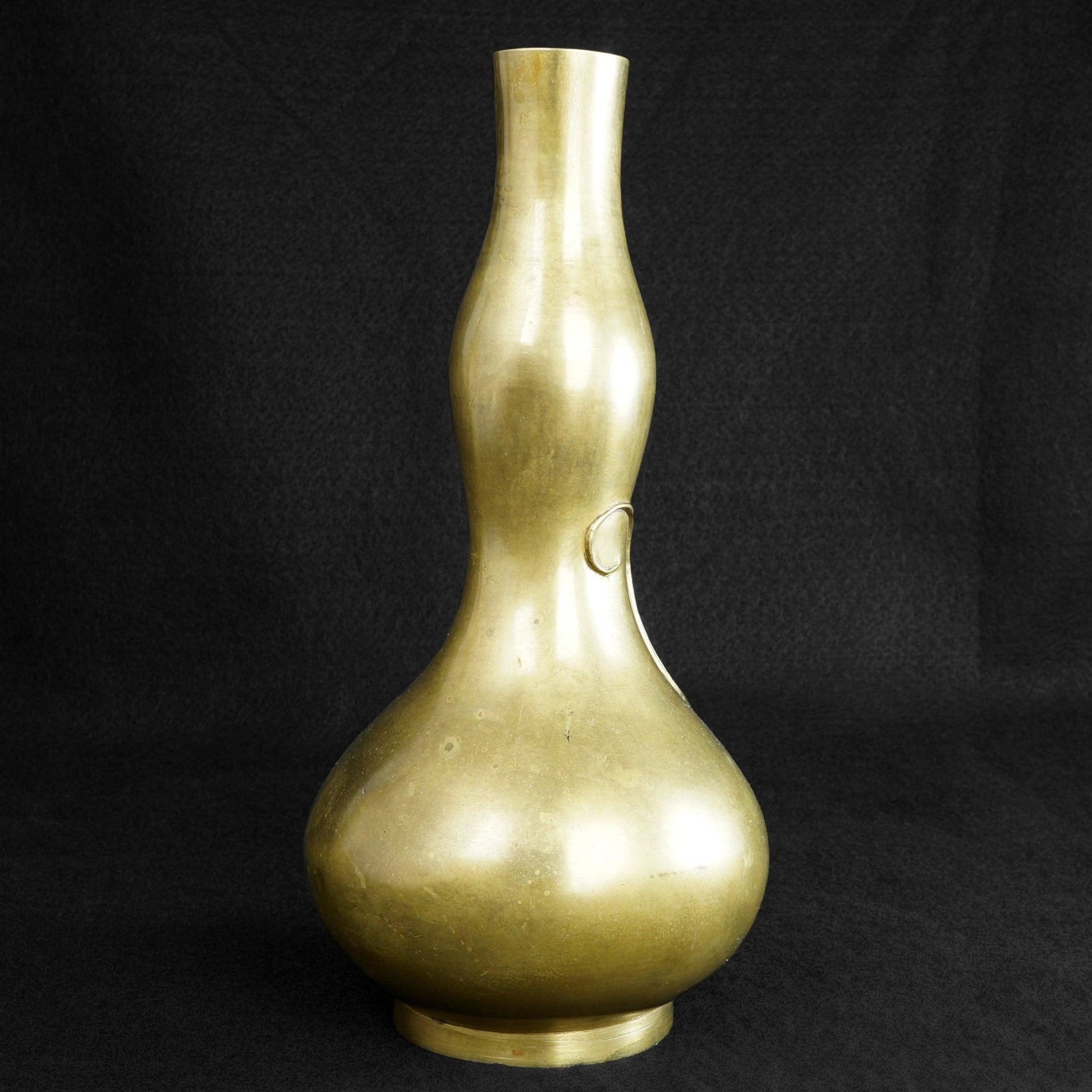 Japanese Bronze Dragon Vase Gourd Shaped Meiji Period - Bear and Raven Antiques