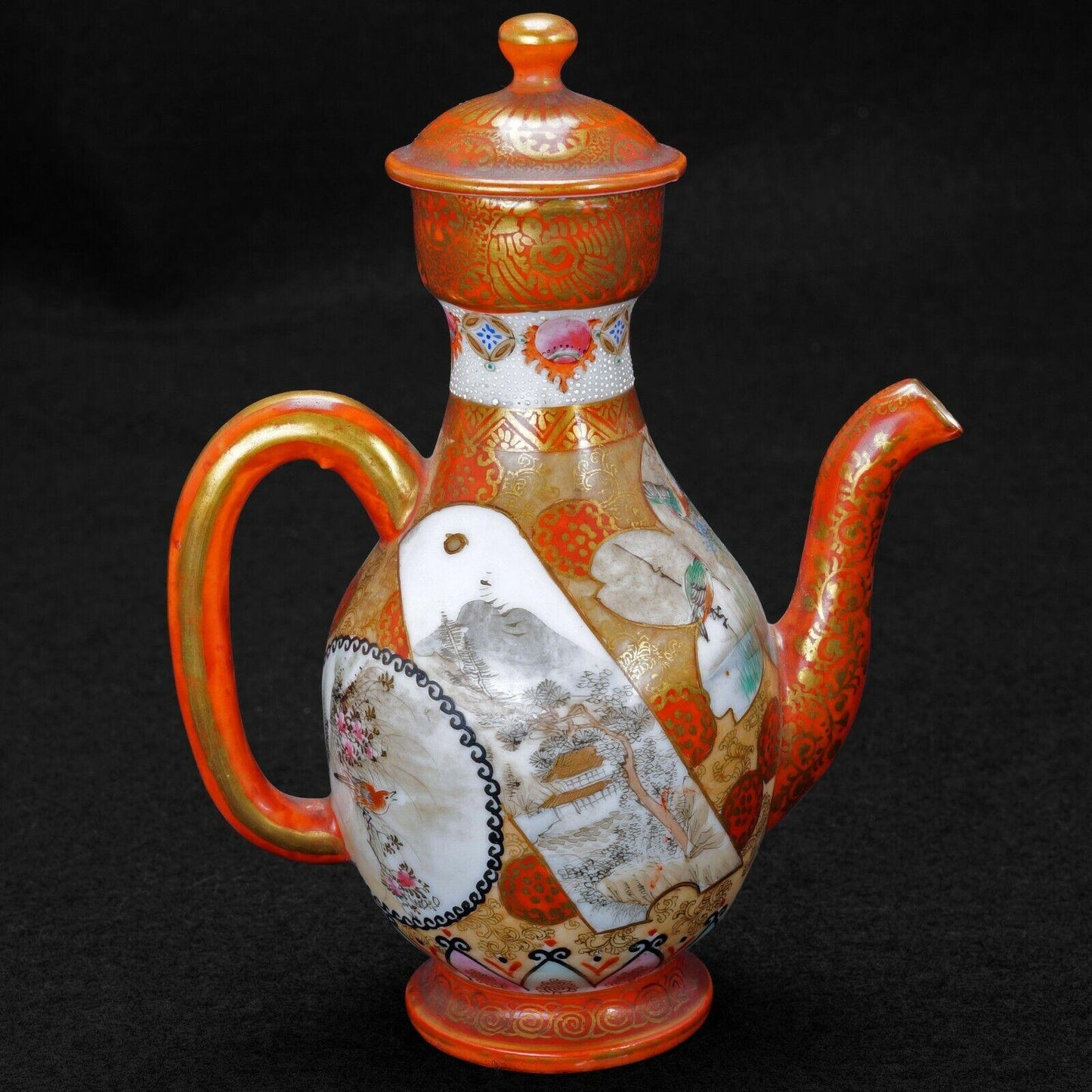 Japanese Porcelain Kutani Small Ewer Meiji Period - Bear and Raven Antiques