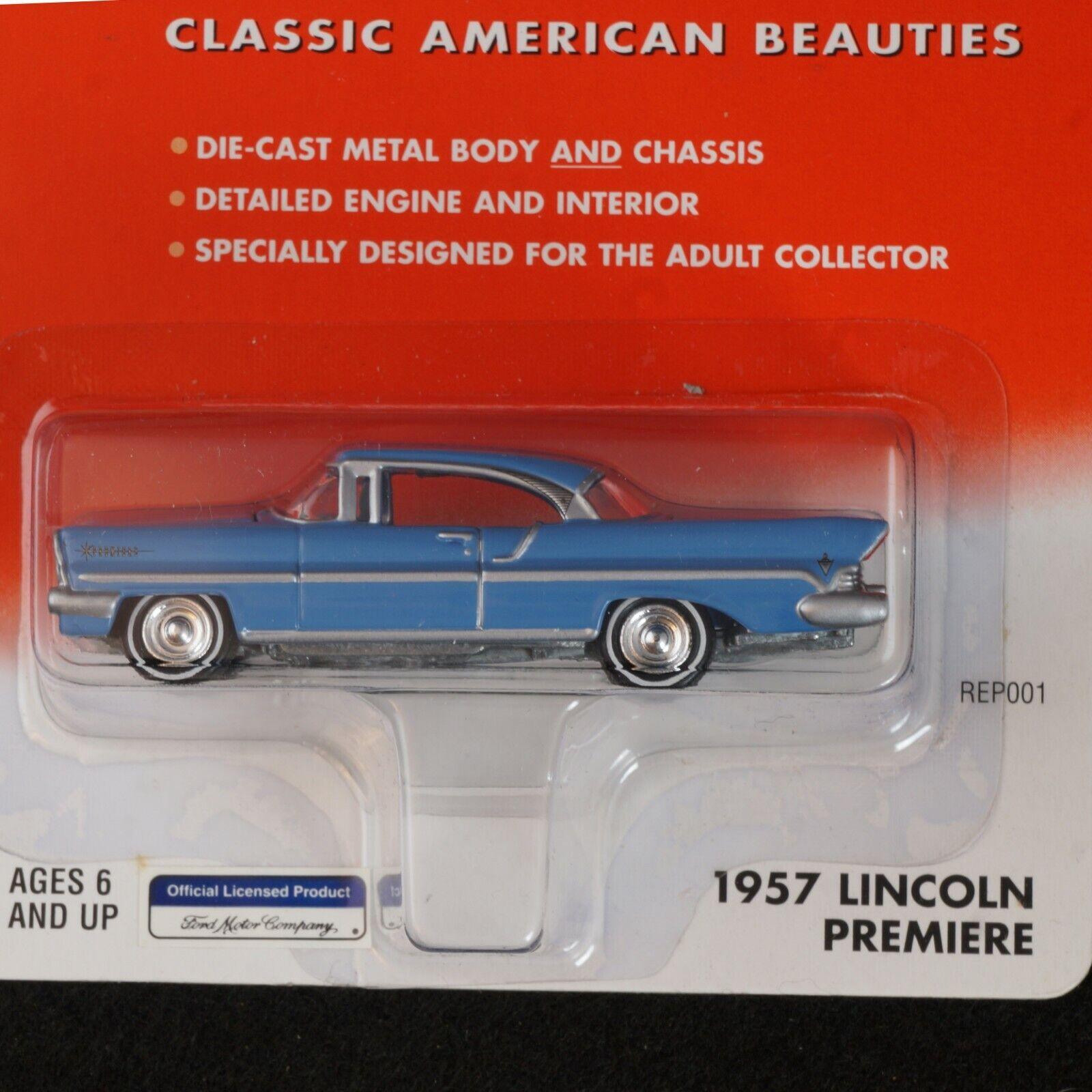 Johnny Lightning 1957 Lincoln Premier Light Blue American Chrome - NIB - Bear and Raven Antiques