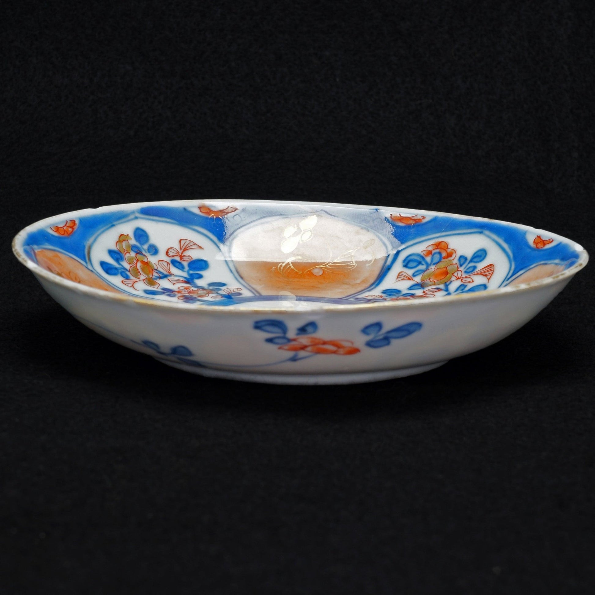 Kangxi Chinese Imari Dish with Floral Panels Circa 1700 - Bear and Raven Antiques