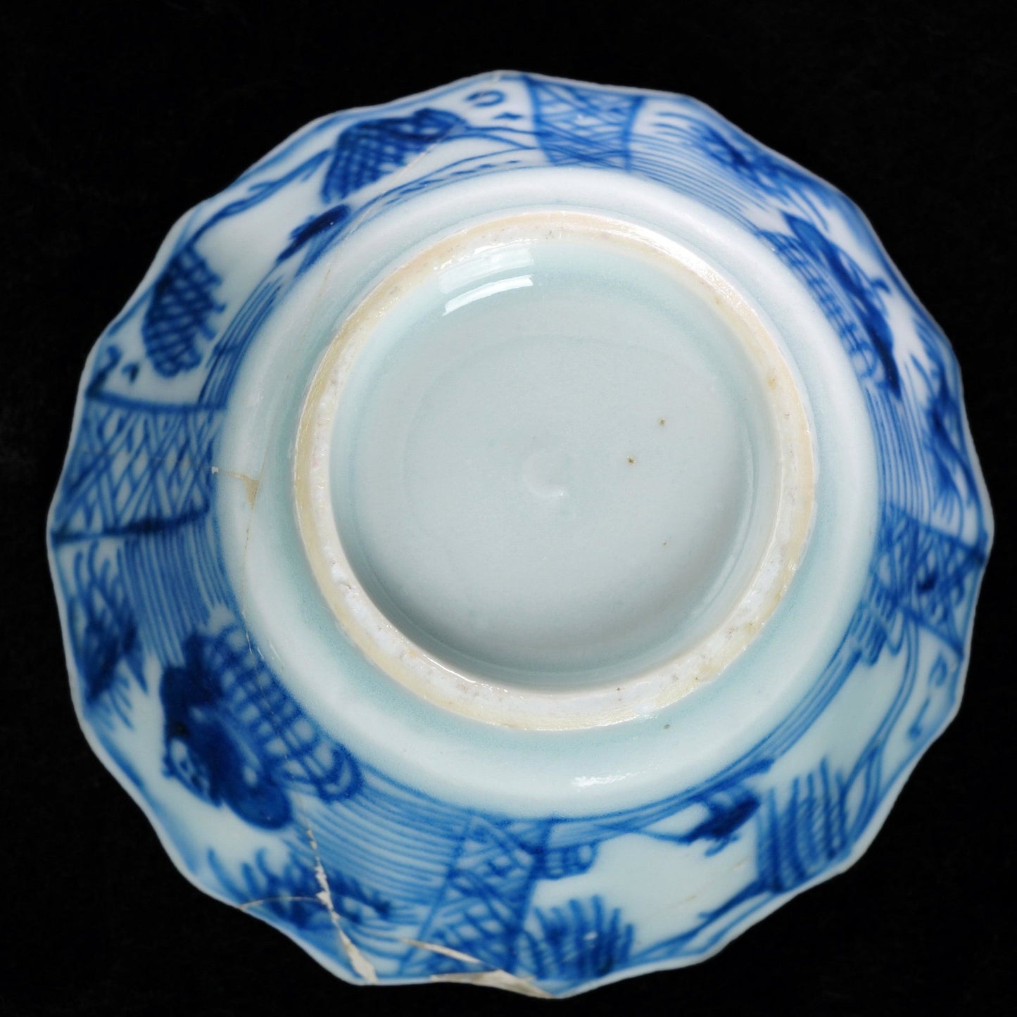 Kangxi Teacup and Saucer Blue and White Porcelain Circa 1700 - Bear and Raven Antiques