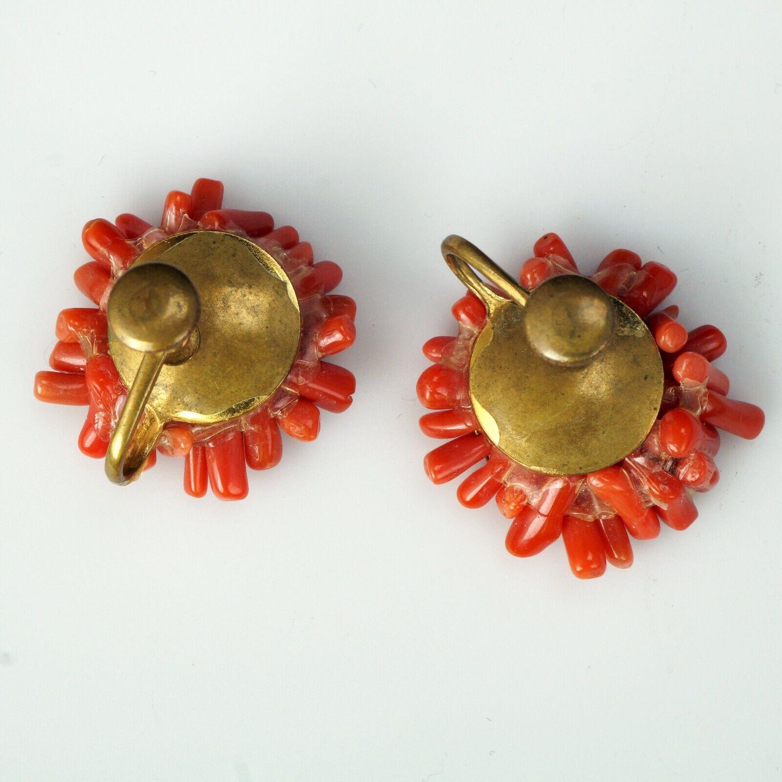 Vintage Gold Tone Cameo Earrings, Screw back, signed Coro, Mid-Century –  Maria's Vintage