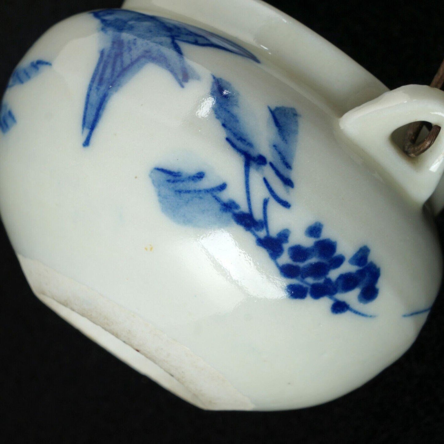 Miniature Japanese Porcelain Teapot with Bird Design Early 20th Century - Bear and Raven Antiques