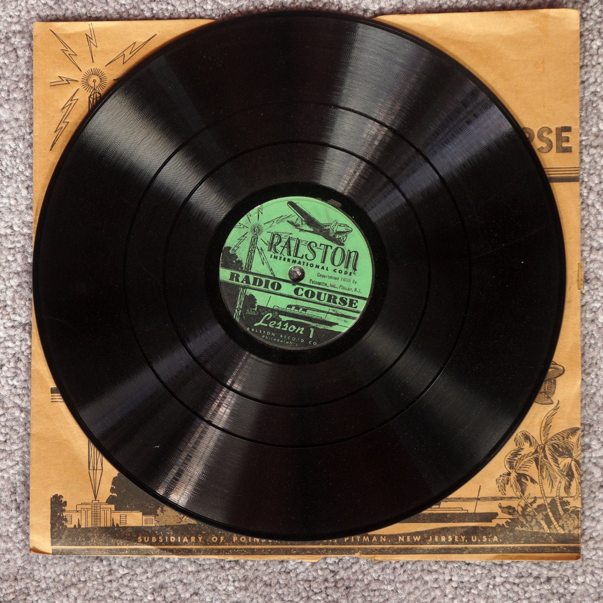 Original Ralston Radio Code Course, 1938 Lessons 1,4, and 6 Vinyl