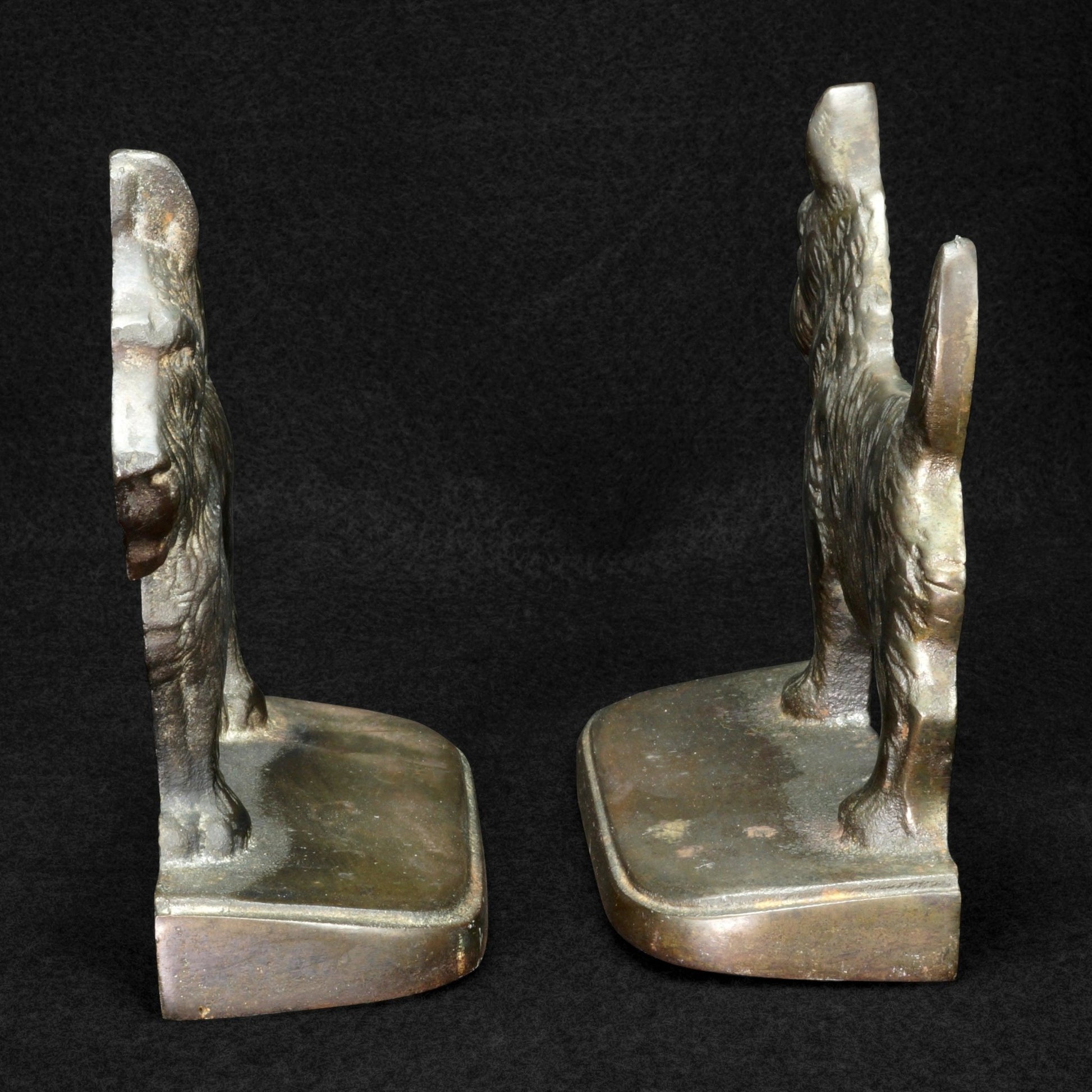 Pair of Scotty Dog Hubley Iron Bookends Circa 1925 - Bear and Raven Antiques