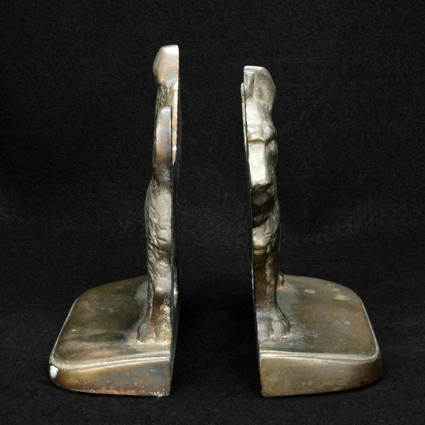 Pair of Scotty Dog Hubley Iron Bookends Circa 1925 - Bear and Raven Antiques