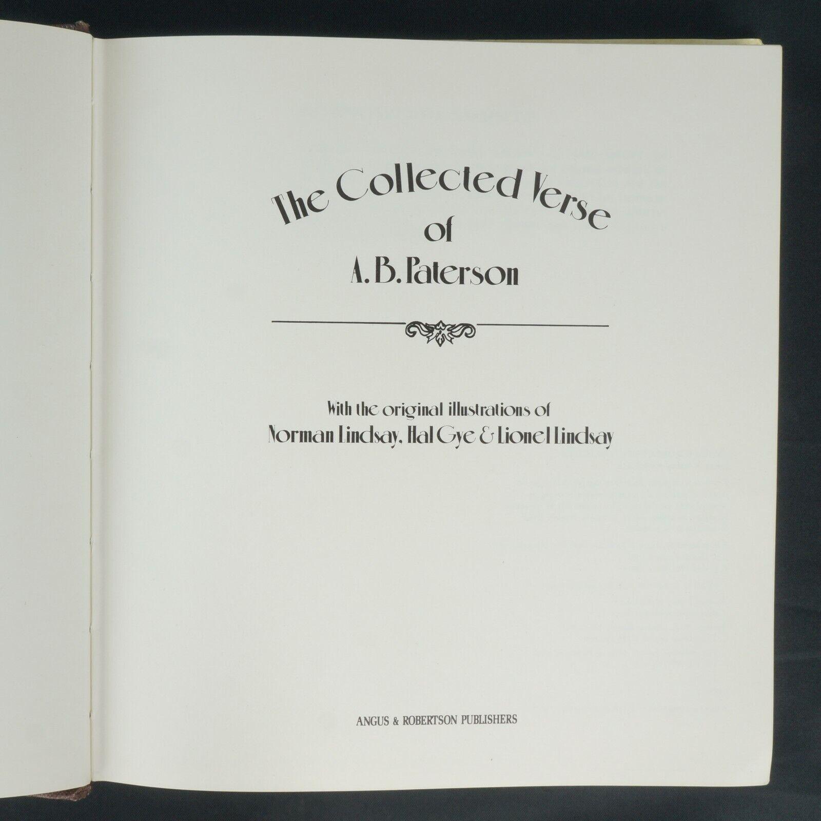 The Collected Verse of A.B. Paterson Hardcover – January 1, 1982 - Bear and Raven Antiques