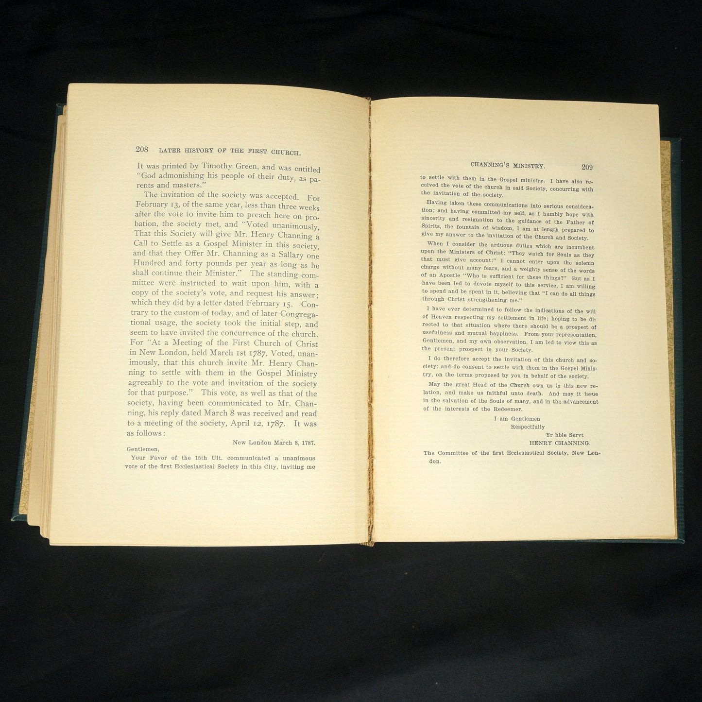 The Later History of the First Church of Christ, New London, Conn 1900 , Blake, Rev. S. Leroy - Bear and Raven Antiques