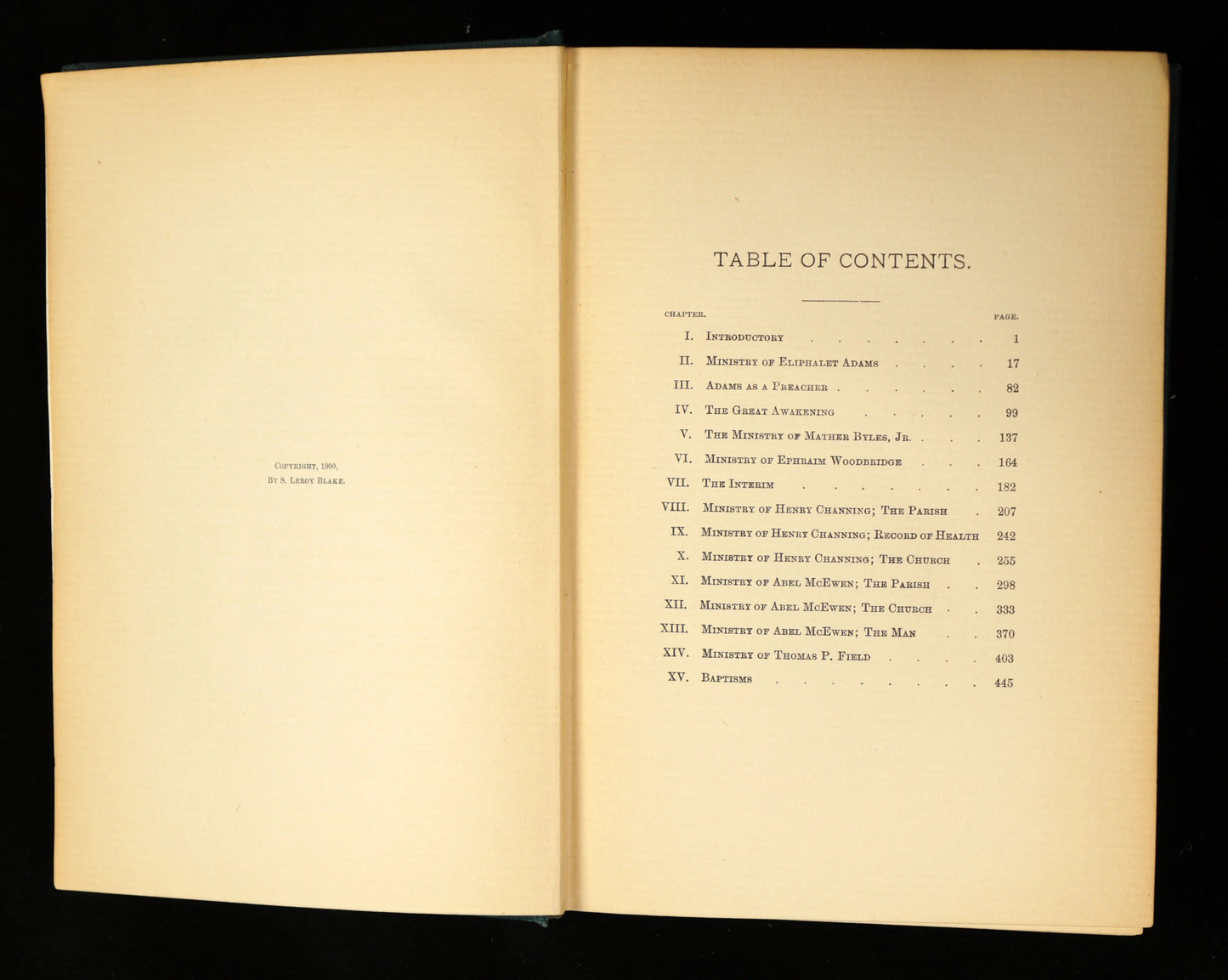 The Later History of the First Church of Christ, New London, Conn 1900 , Blake, Rev. S. Leroy - Bear and Raven Antiques