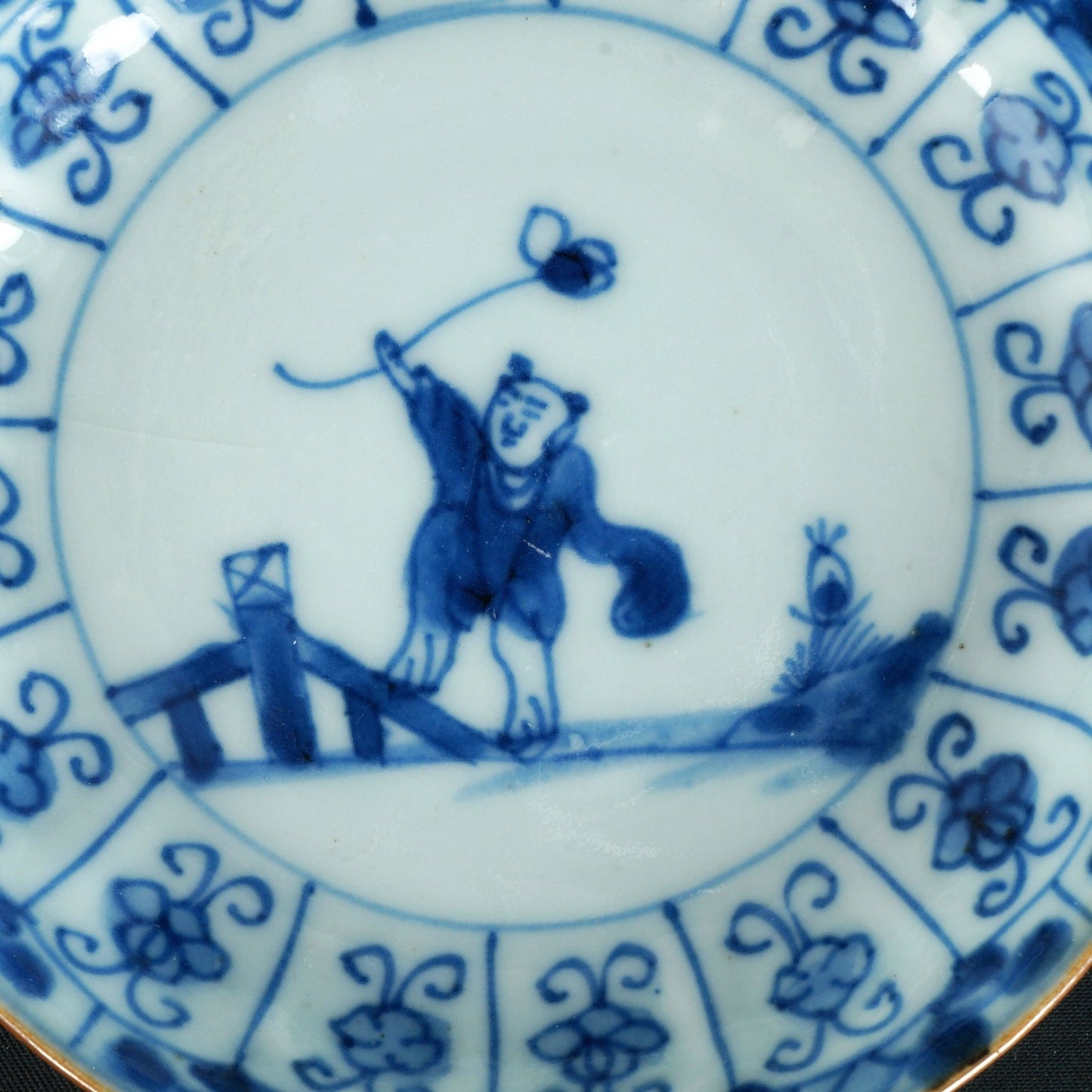 Three Chinese Kangxi Blue and White Saucers 18th Century - Bear and Raven Antiques