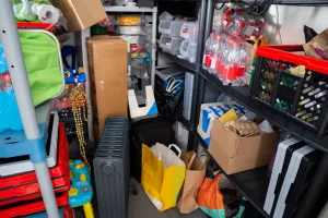 Junk in a storage unit