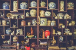 A lot of vases
